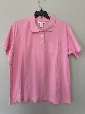 VTG Basic Equipment Pink Polo Shirt XL Women’s Old Stock Cotton Textured